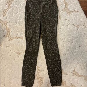 lululemon athletica Green Patterned Leggings